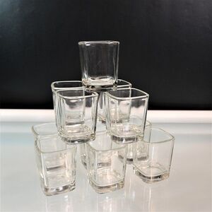 Square Shot Glasses Clear Shooters